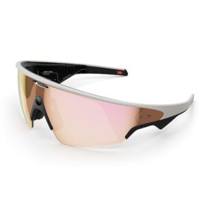 Meta Oakley Vanguard, White | Smart AI Glasses for Men, Women — Camera, Audio, Video Recording — Prizm™ Rose Gold Lenses — Sunglasses