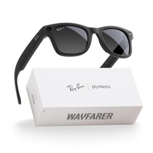 Meta Ray-Ban (Gen 2), Wayfarer, Matte Black | Smart AI Glasses for Men, Women — 2x Battery Life — 3K Ultra HD — 12 MP Camera, Audio, Video Recording — Polarized Gradient...