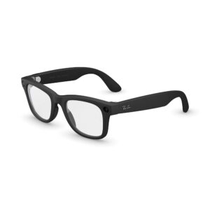 Meta Ray-Ban (Gen 2), Wayfarer, Matte Black | Smart AI Glasses for Men, Women — 2x Battery Life — 3K Ultra HD — 12 MP Ultra-Wide Camera, Audio, Video Recording — Clear Lenses —...