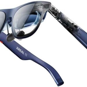XREAL 1S AR/XR Glasses, 500" Virtual Screen Smart Glasses with 52° FOV, Native 3DoF, REAL 3D, Powered by X1 Chip, Supports All USB-C DP Devices Including iPhone 17/16 and...